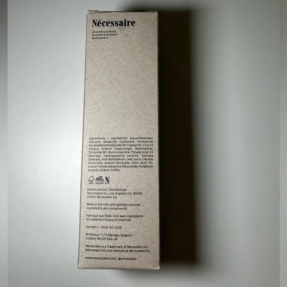 NIB Necessaire Body Serum - Full Size